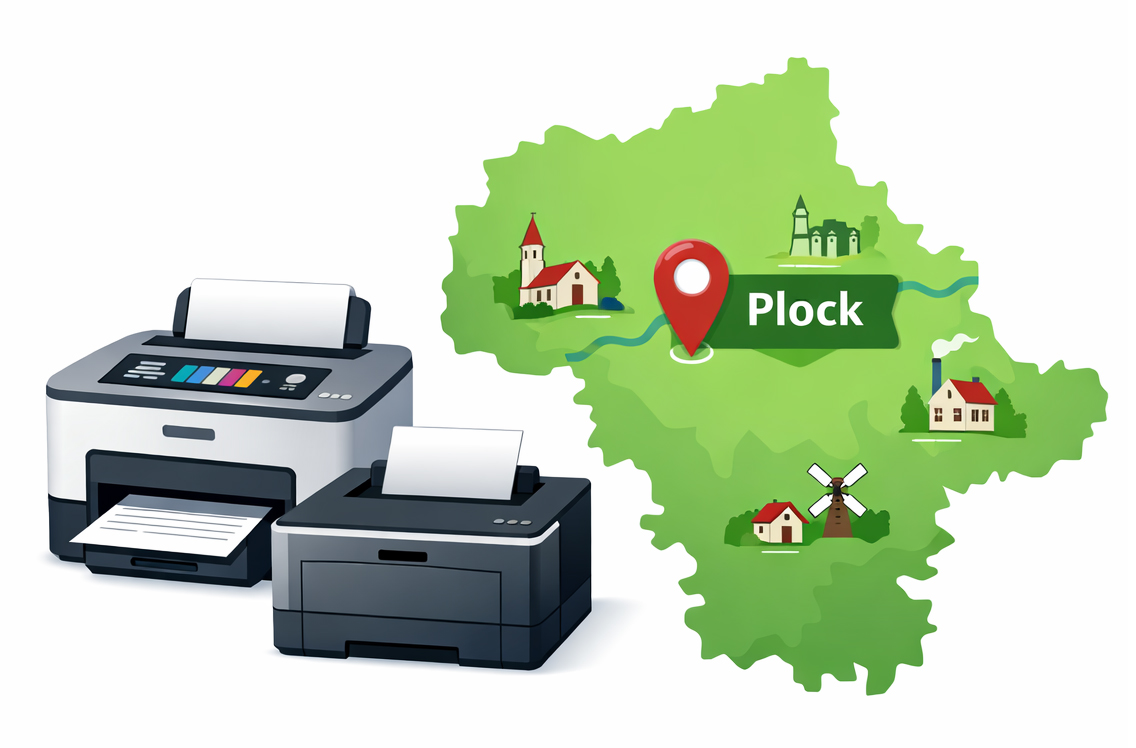 Drukarki Kserokopiarki Naprawa Sprzedaż Płock Gostynin Kutno Bielsk Sierpc Mława